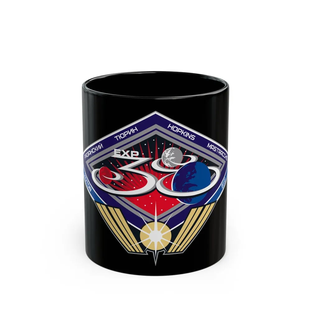 ISS Expedition 38 (NASA) Black Coffee Mug-11oz-Go Mug Yourself