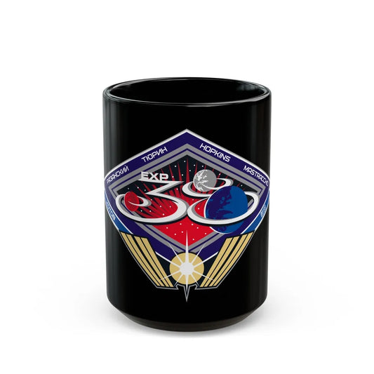 ISS Expedition 38 (NASA) Black Coffee Mug-15oz-Go Mug Yourself