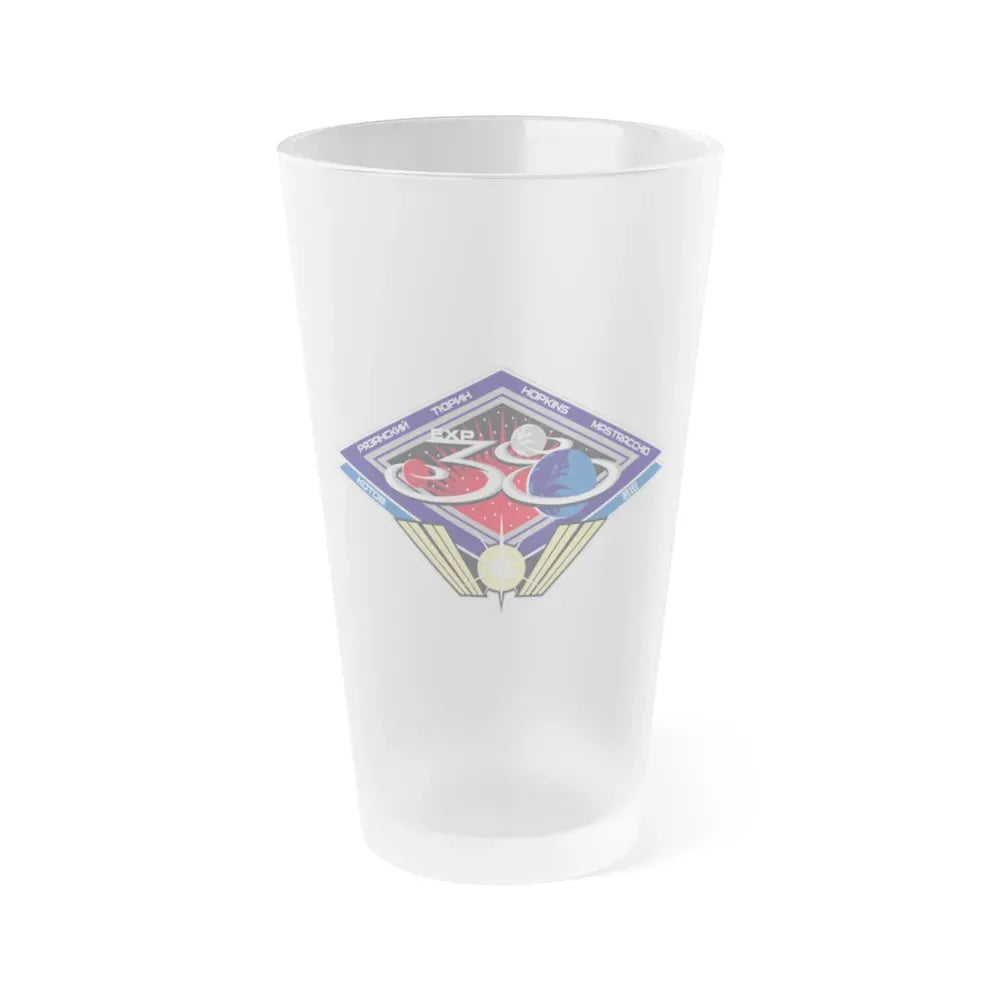 ISS Expedition 38 (NASA) Frosted Pint Glass 16oz Default Title - Go Mug Yourself