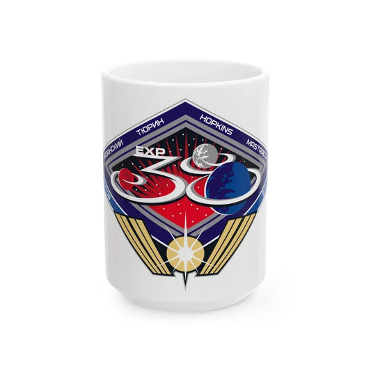 ISS Expedition 38 (NASA) White Coffee Mug 15oz - Go Mug Yourself