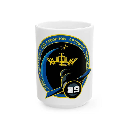 ISS Expedition 39 (NASA) White Coffee Mug 15oz - Go Mug Yourself
