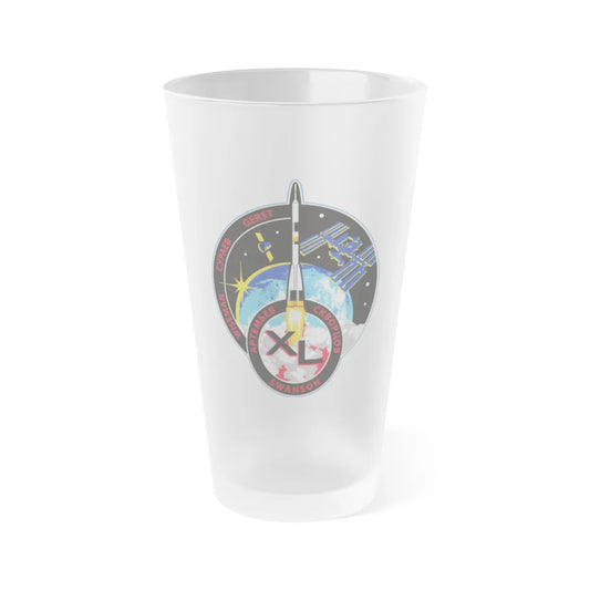 ISS Expedition 40 (NASA) Frosted Pint Glass 16oz-Go Mug Yourself