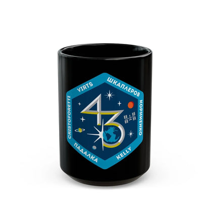 ISS Expedition 43 (NASA) Black Coffee Mug-15oz-Go Mug Yourself