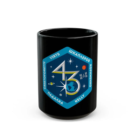 ISS Expedition 43 (NASA) Black Coffee Mug 15oz - Go Mug Yourself