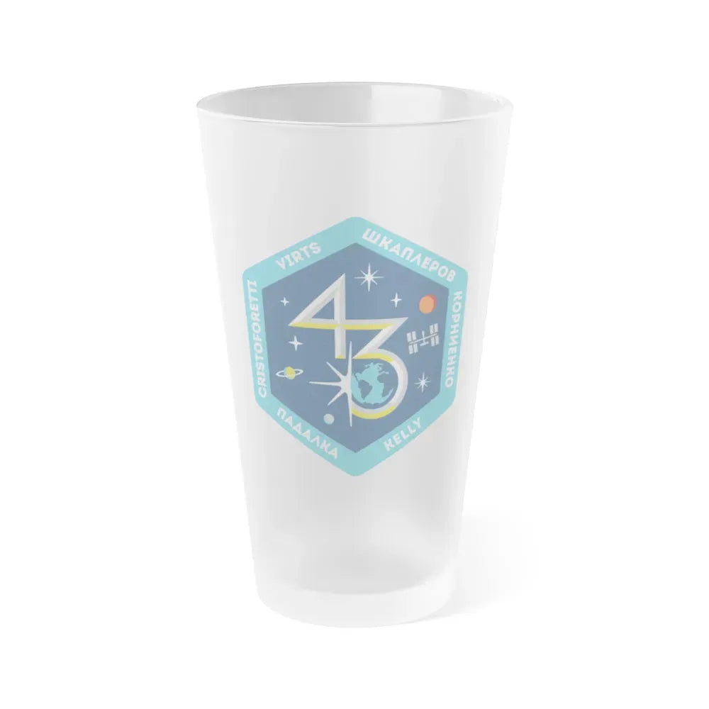 ISS Expedition 43 (NASA) Frosted Pint Glass 16oz Default Title - Go Mug Yourself