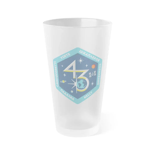 ISS Expedition 43 (NASA) Frosted Pint Glass 16oz Default Title - Go Mug Yourself