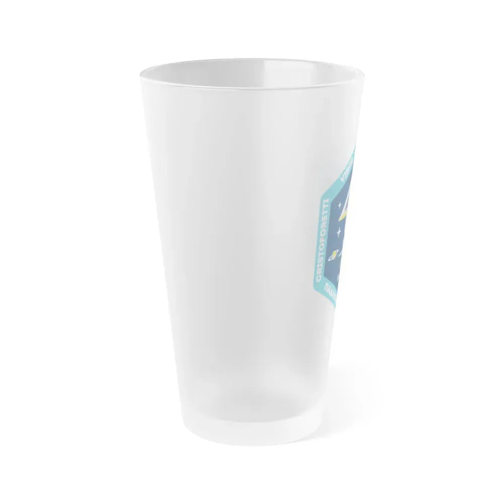 ISS Expedition 43 (NASA) Frosted Pint Glass 16oz - Go Mug Yourself