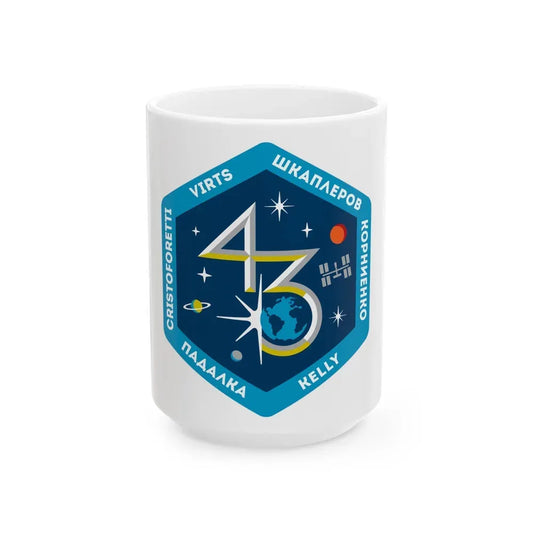 ISS Expedition 43 (NASA) White Coffee Mug 15oz - Go Mug Yourself