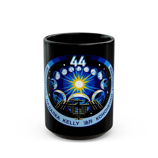ISS Expedition 44 (NASA) Black Coffee Mug 15oz - Go Mug Yourself