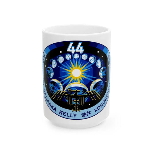 ISS Expedition 44 (NASA) White Coffee Mug 15oz - Go Mug Yourself