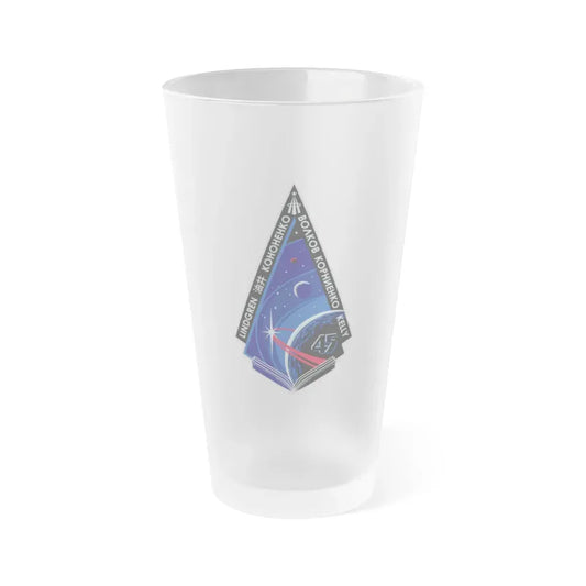 ISS Expedition 45 (NASA) Frosted Pint Glass 16oz Default Title - Go Mug Yourself