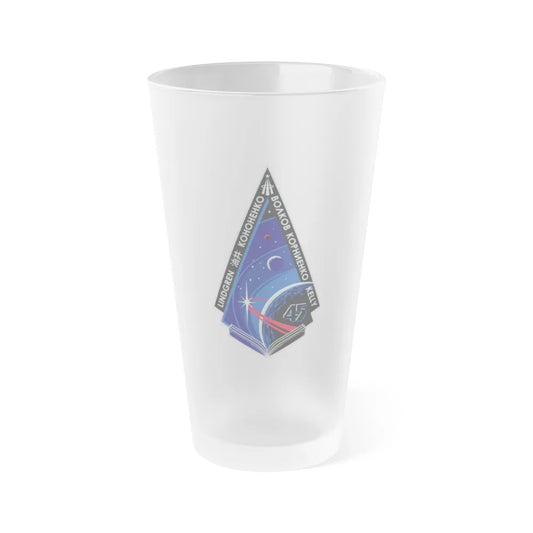 ISS Expedition 45 (NASA) Frosted Pint Glass 16oz-Go Mug Yourself