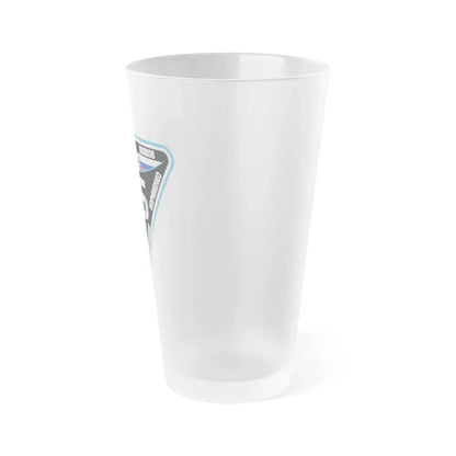 ISS Expedition 46 (NASA) Frosted Pint Glass 16oz - Go Mug Yourself
