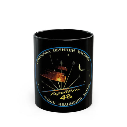 ISS Expedition 48 (NASA) Black Coffee Mug 11oz - Go Mug Yourself