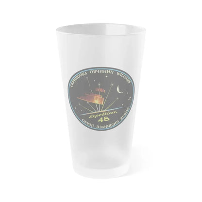 ISS Expedition 48 (NASA) Frosted Pint Glass 16oz Default Title - Go Mug Yourself