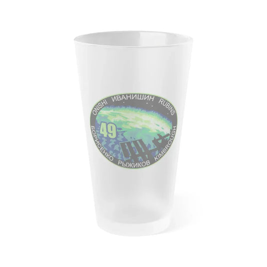 ISS Expedition 49 (NASA) Frosted Pint Glass 16oz Default Title - Go Mug Yourself