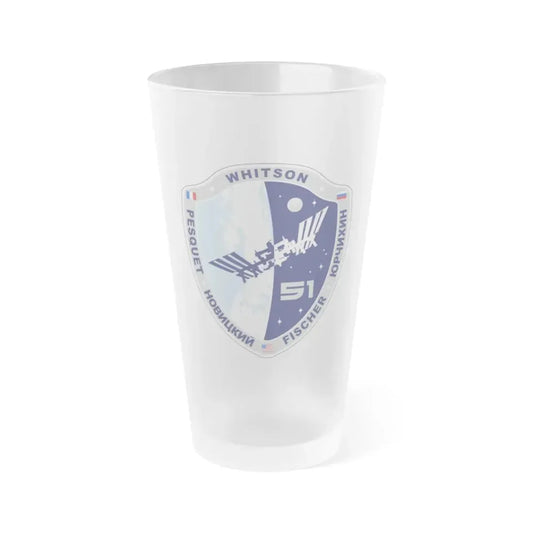 ISS Expedition 51 (NASA) Frosted Pint Glass 16oz Default Title - Go Mug Yourself