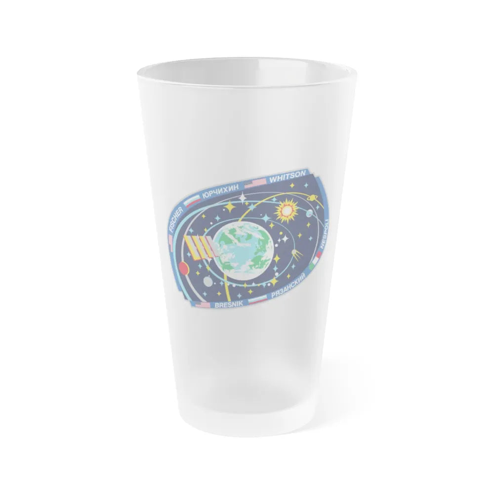 ISS Expedition 52 (NASA) Frosted Pint Glass 16oz-Go Mug Yourself