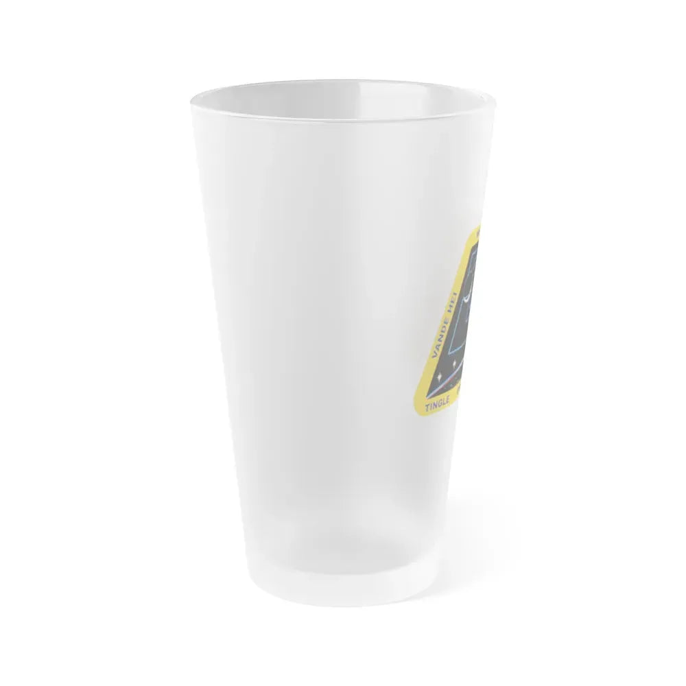 ISS Expedition 54 (NASA) Frosted Pint Glass 16oz - Go Mug Yourself