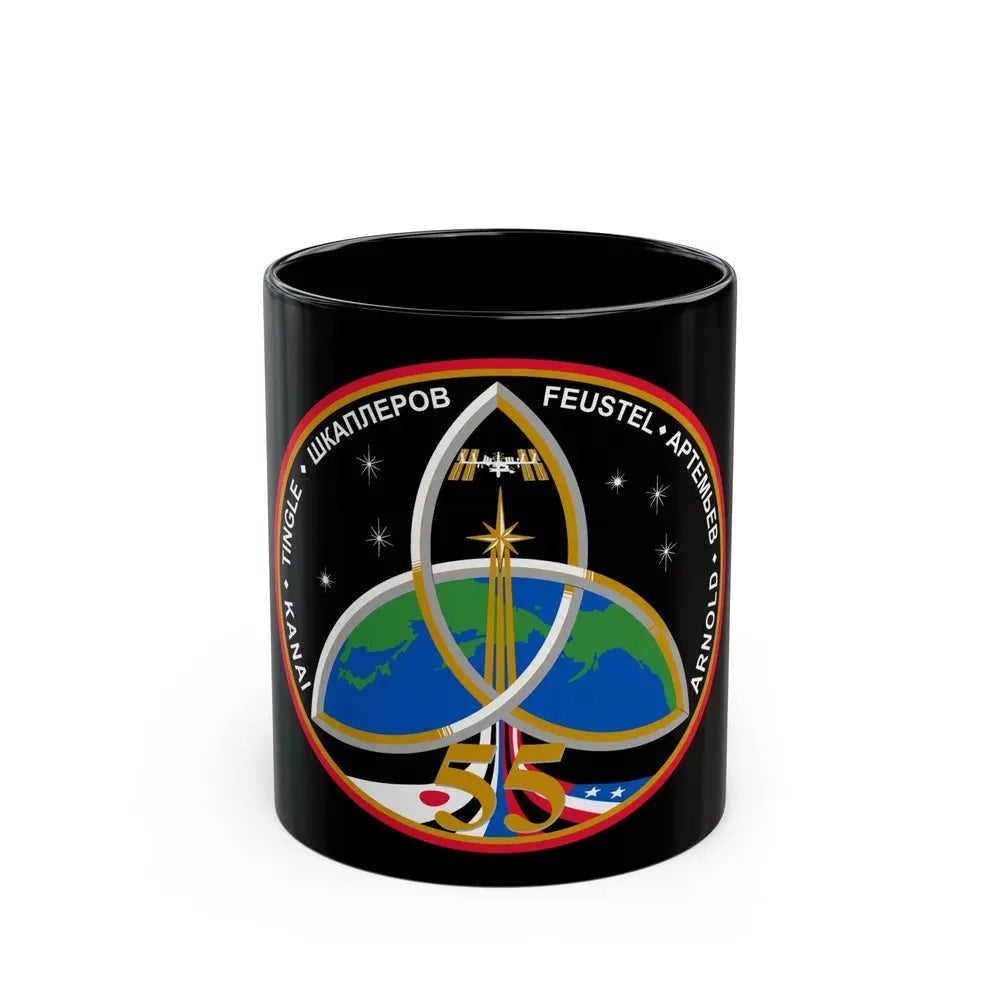 ISS Expedition 55 (NASA) Black Coffee Mug 11oz - Go Mug Yourself