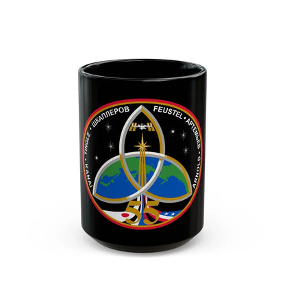 ISS Expedition 55 (NASA) Black Coffee Mug-15oz-Go Mug Yourself