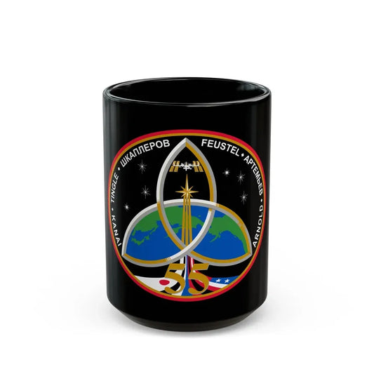 ISS Expedition 55 (NASA) Black Coffee Mug 15oz - Go Mug Yourself