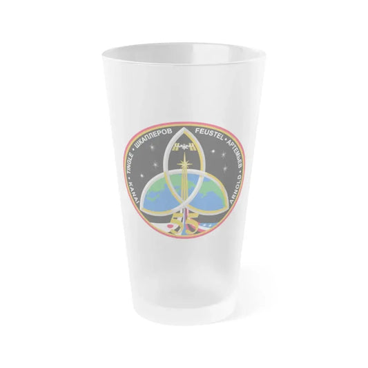 ISS Expedition 55 (NASA) Frosted Pint Glass 16oz Default Title - Go Mug Yourself