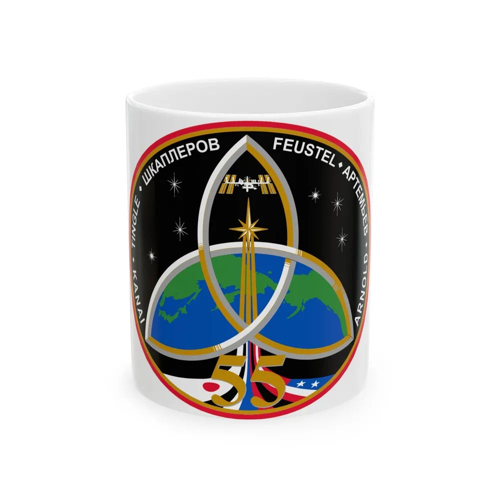 ISS Expedition 55 (NASA) White Coffee Mug-11oz-Go Mug Yourself