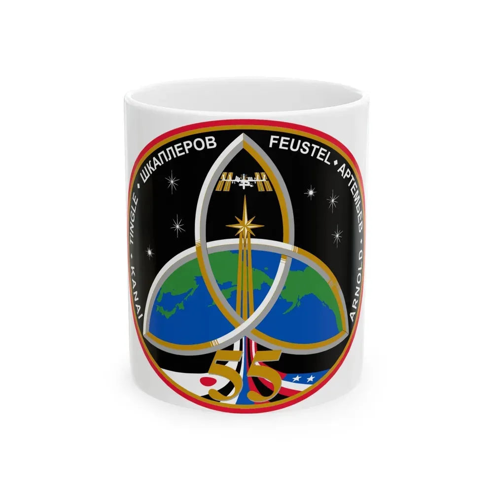 ISS Expedition 55 (NASA) White Coffee Mug 11oz - Go Mug Yourself