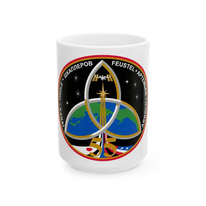 ISS Expedition 55 (NASA) White Coffee Mug 15oz - Go Mug Yourself