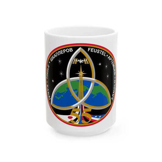 ISS Expedition 55 (NASA) White Coffee Mug 15oz - Go Mug Yourself