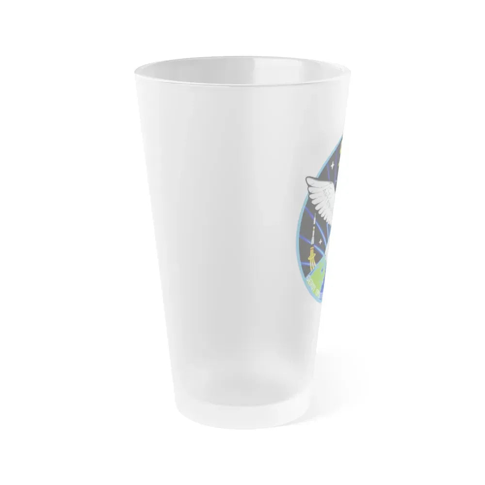 ISS Expedition 56 (NASA) Frosted Pint Glass 16oz - Go Mug Yourself