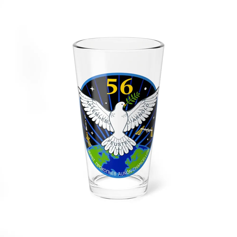 ISS Expedition 56 (NASA) Pint Glass 16oz-16oz-Go Mug Yourself