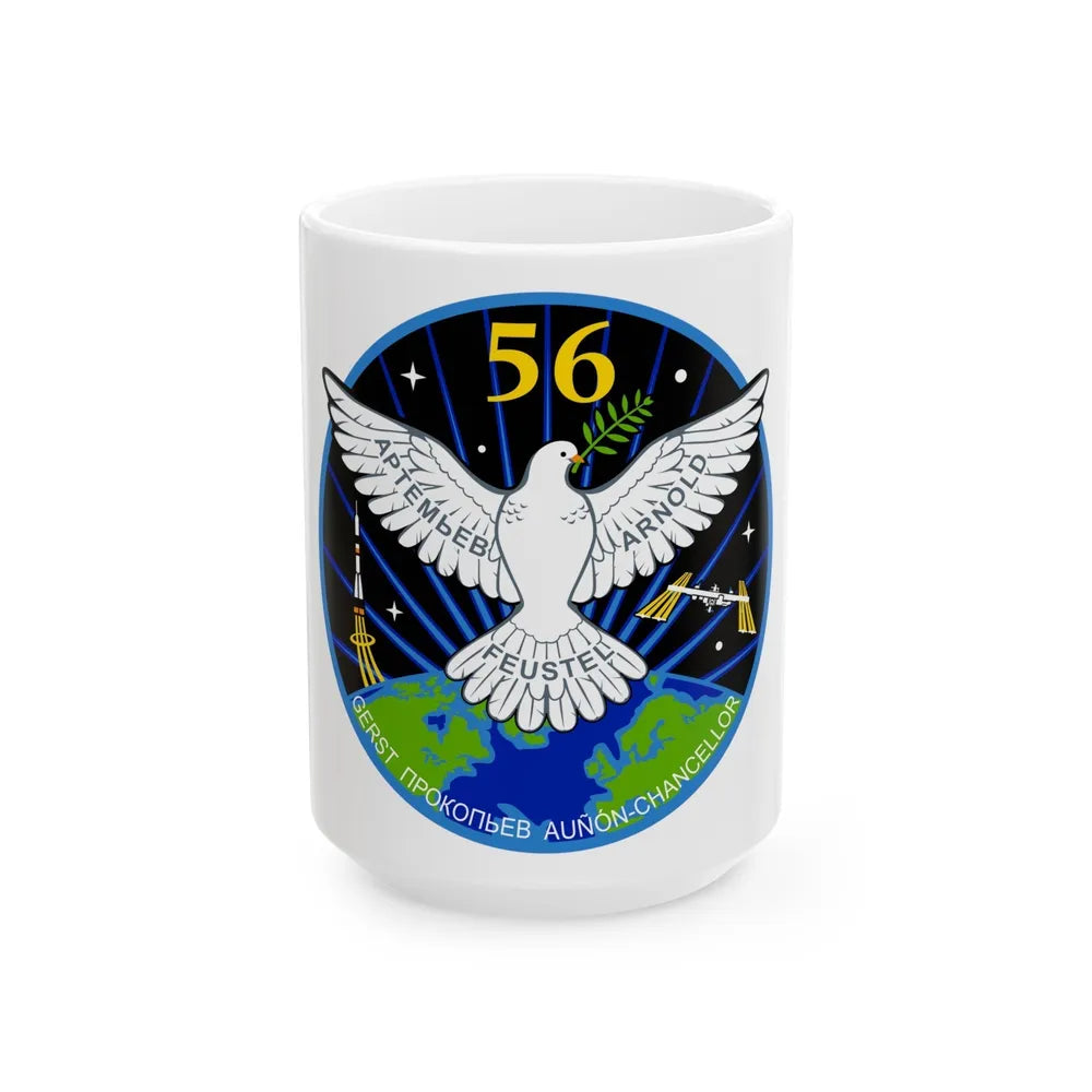 ISS Expedition 56 (NASA) White Coffee Mug-15oz-Go Mug Yourself