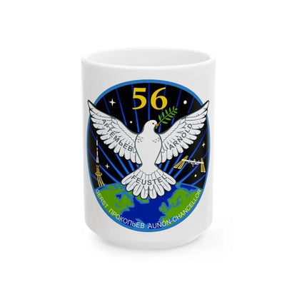 ISS Expedition 56 (NASA) White Coffee Mug 15oz - Go Mug Yourself