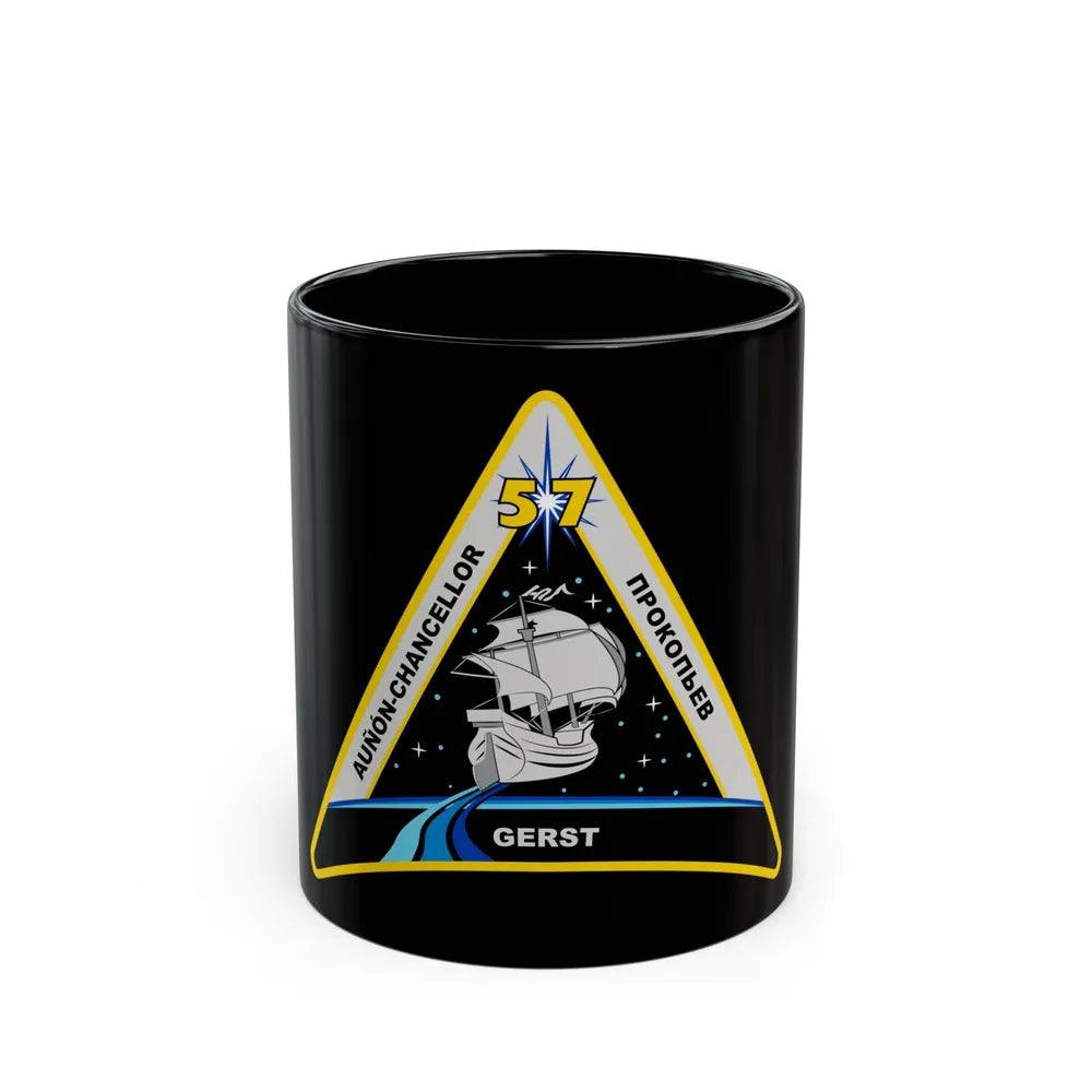 ISS Expedition 57 (NASA) Black Coffee Mug-11oz-Go Mug Yourself