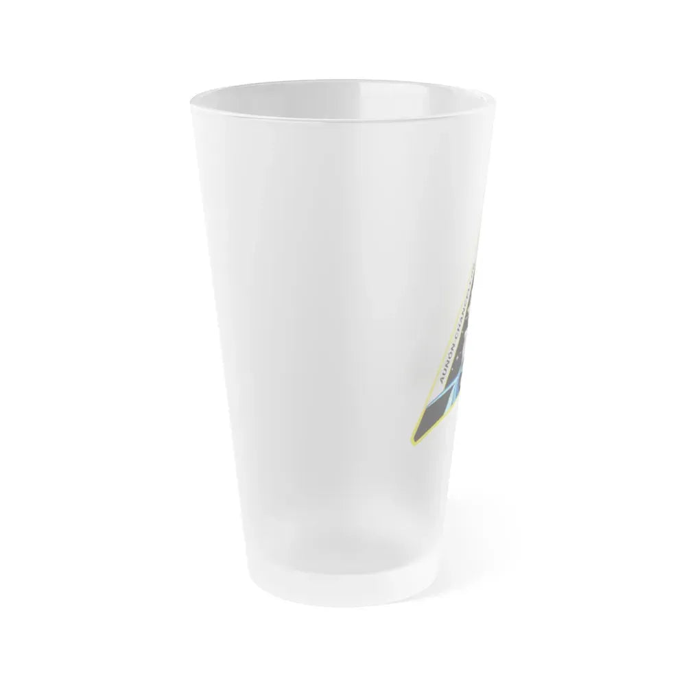 ISS Expedition 57 (NASA) Frosted Pint Glass 16oz - Go Mug Yourself