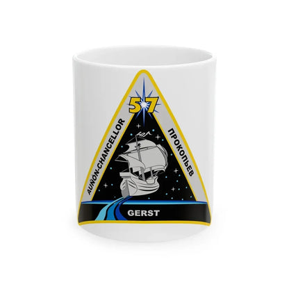 ISS Expedition 57 (NASA) White Coffee Mug 11oz - Go Mug Yourself