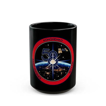 ISS Expedition 58 (NASA) Black Coffee Mug 15oz - Go Mug Yourself
