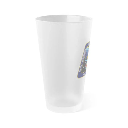 ISS Expedition 59 (NASA) Frosted Pint Glass 16oz - Go Mug Yourself