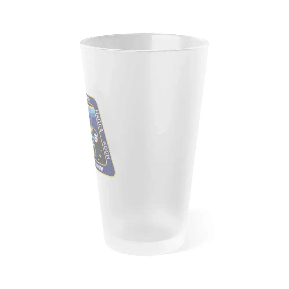ISS Expedition 59 (NASA) Frosted Pint Glass 16oz - Go Mug Yourself