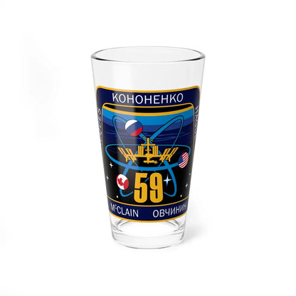 ISS Expedition 59 (NASA) Pint Glass 16oz-16oz-Go Mug Yourself