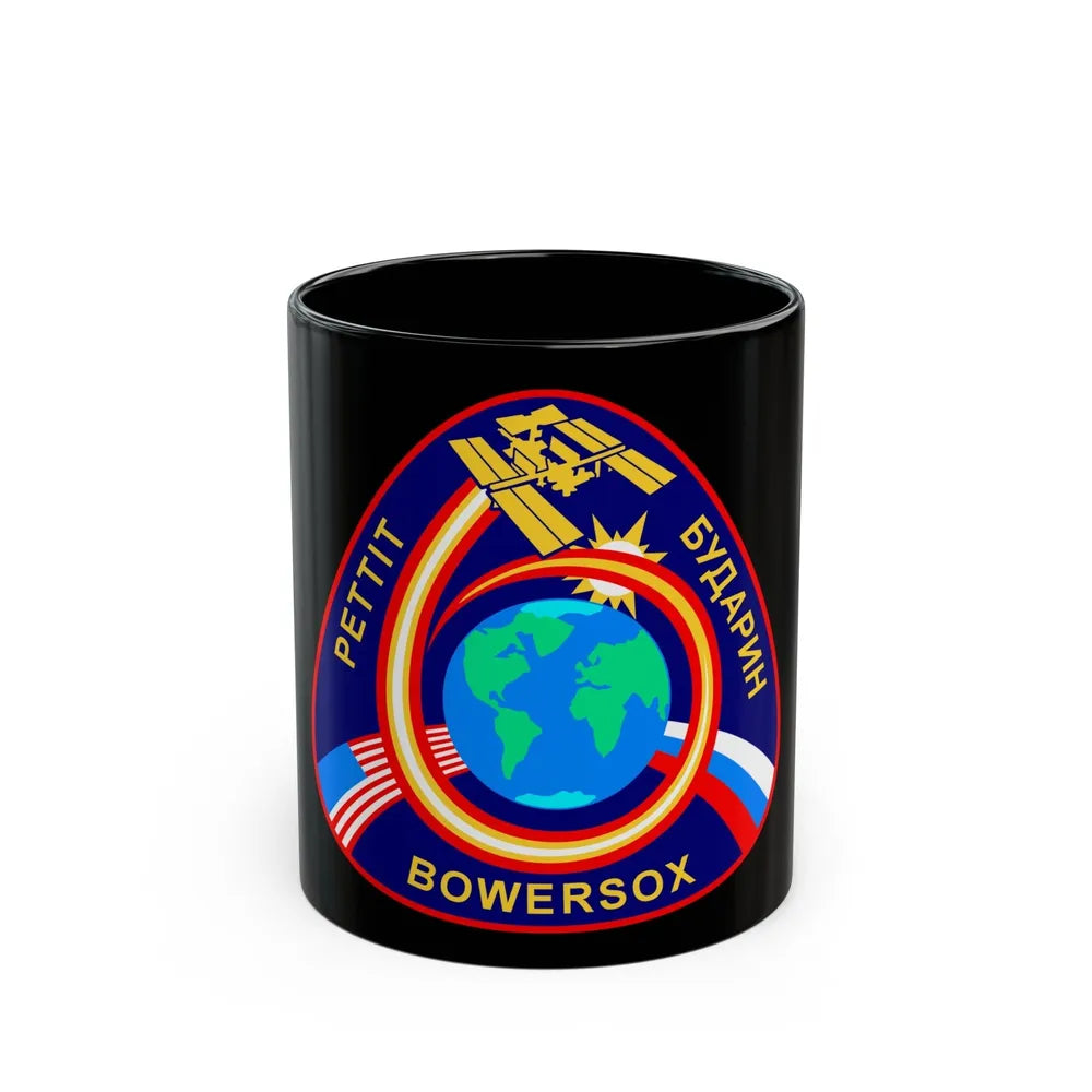 ISS Expedition 6 (NASA) Black Coffee Mug-11oz-Go Mug Yourself