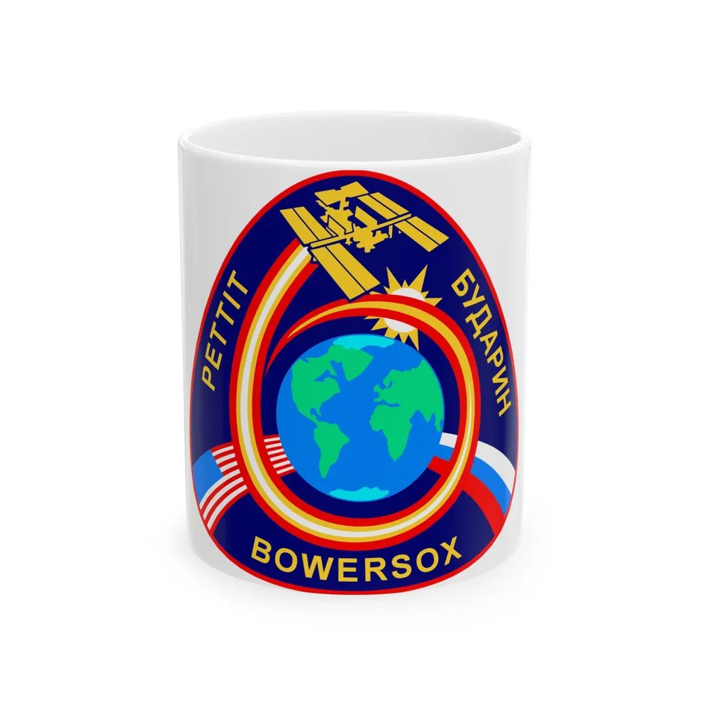 ISS Expedition 6 (NASA) White Coffee Mug-11oz-Go Mug Yourself