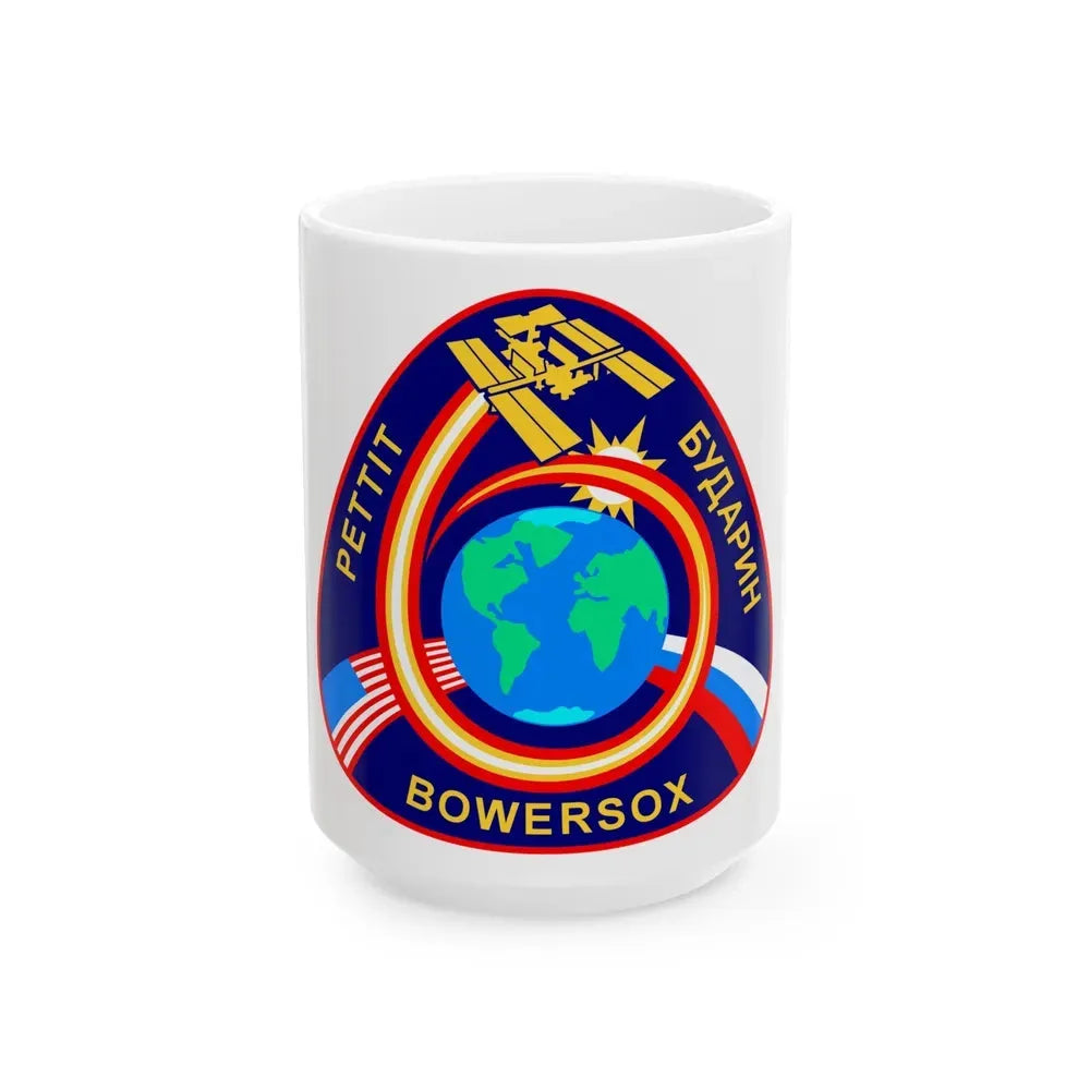 ISS Expedition 6 (NASA) White Coffee Mug 15oz - Go Mug Yourself