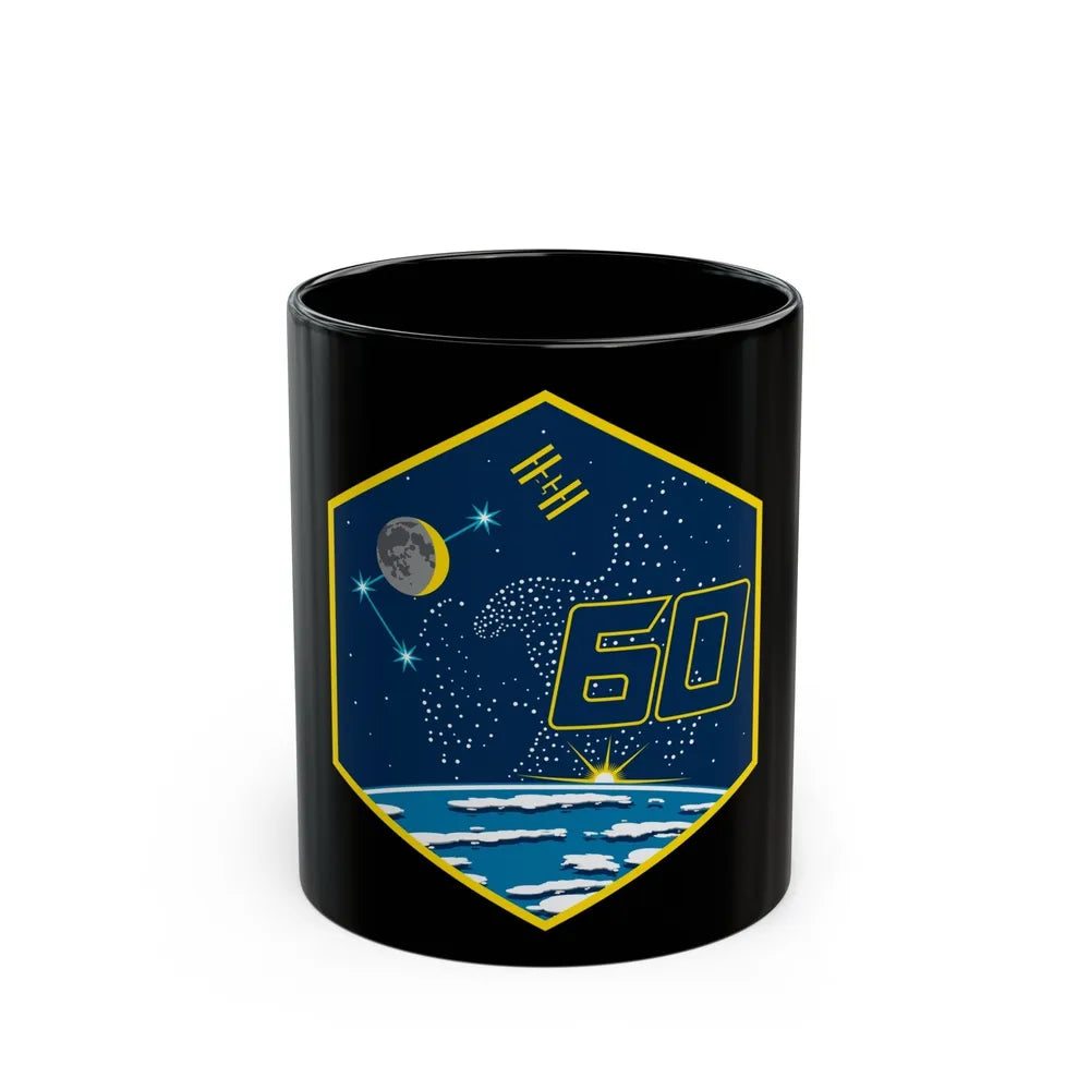 ISS Expedition 60 (NASA) Black Coffee Mug-11oz-Go Mug Yourself