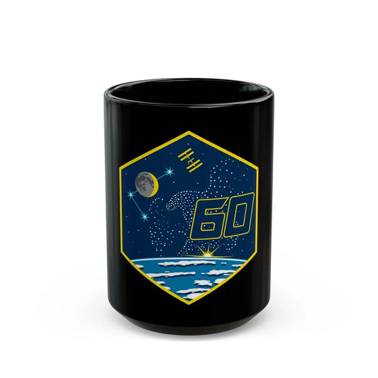 ISS Expedition 60 (NASA) Black Coffee Mug-15oz-Go Mug Yourself