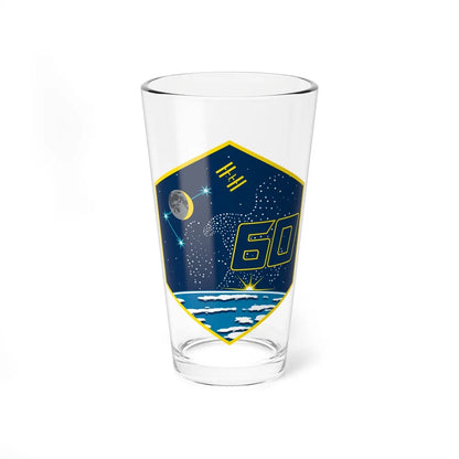 ISS Expedition 60 (NASA) Pint Glass 16oz-16oz-Go Mug Yourself