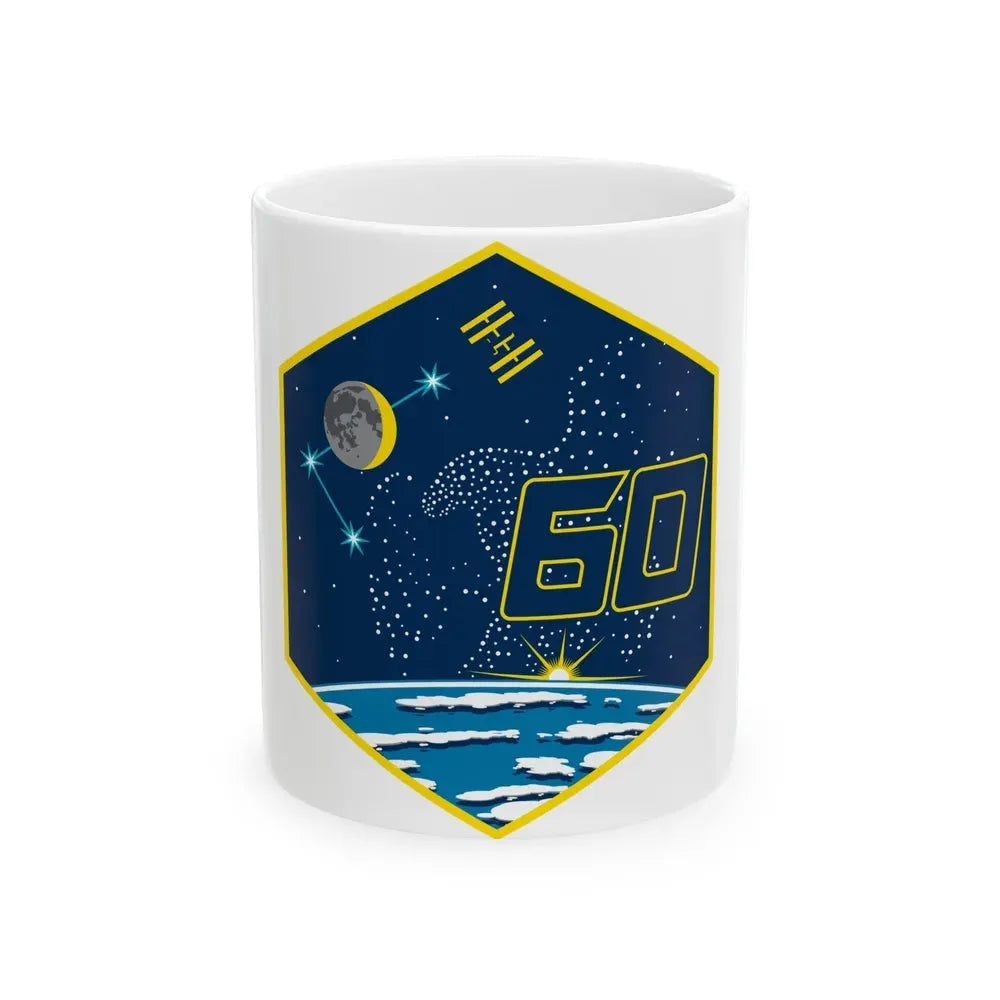 ISS Expedition 60 (NASA) White Coffee Mug 11oz - Go Mug Yourself