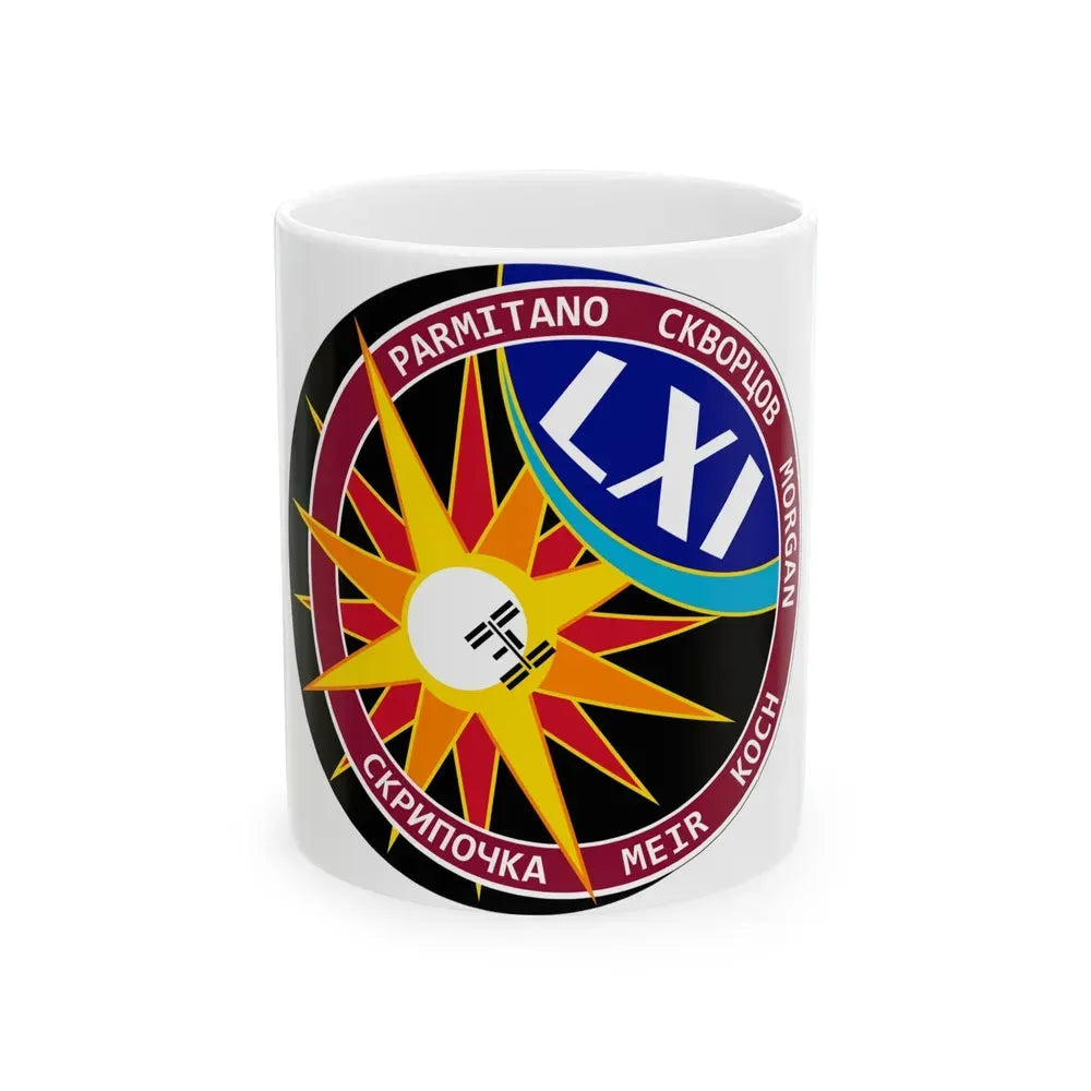 ISS Expedition 61 (NASA) White Coffee Mug 11oz - Go Mug Yourself